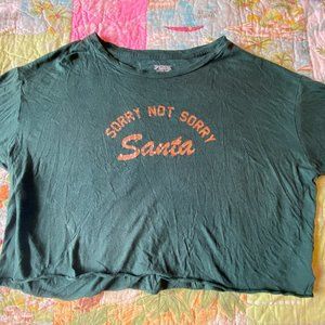 VS Pink Christmas Crop Top